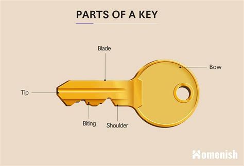 9 Main Parts Of A Key With Illustrated Diagram Homenish Key Art