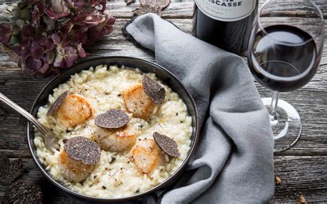 Risotto à la truffe et aux noix de Saint-Jacques