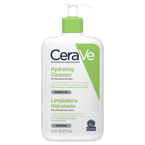 Cerave Hydrating Daily Face Wash Gentle Moisturizing Non Foaming