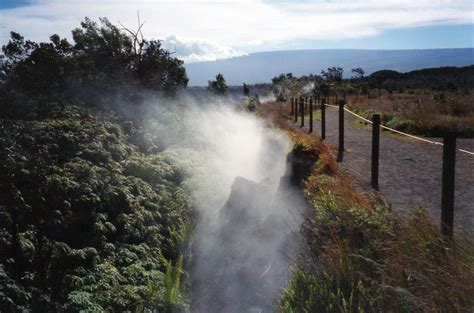 Volcano Hawaii Big Island Hi Steam Vents Ground Water Is Heated