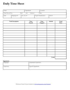 All the three methods have their own advantages and disadvantages as discussed below: Free Printable Timesheet Templates | Free Weekly Employee ...