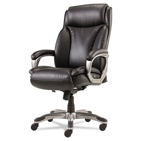 Alera Veon Series Executive High Back Bonded Leather Chair Supports Up