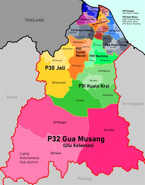 Map Of Kelantan State Visit Selangor
