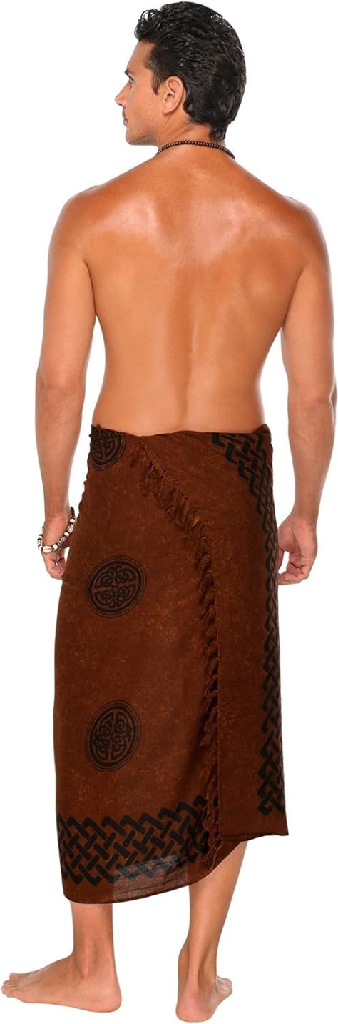 1 world sarongs mens celtic sarong in interlace knotwork clothing and accessories vests