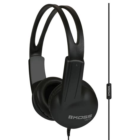 Koss kph7 lightweight portable headphone, black. Koss UR10I Portable On-Ear Headphones | Full Compass Systems
