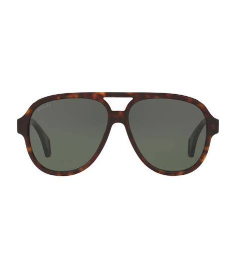 gucci brown aviator tortoiseshell sunglasses harrods uk