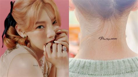 Tattoo Meaning Girls Generation Taeyeons Cool Serenity And Purpose