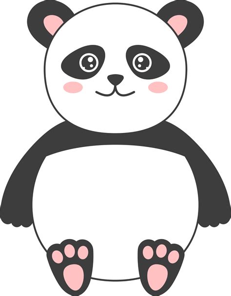 Panda Bear Clipart Design Illustration 9302673 Png
