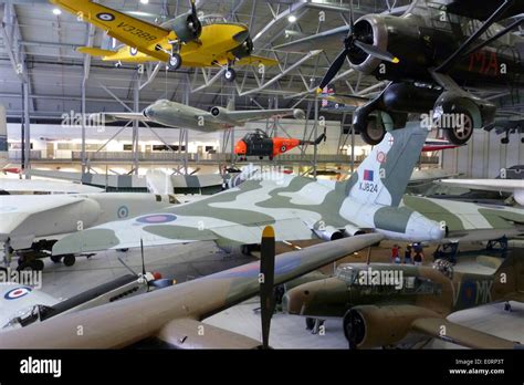 Aircraft On Display At Duxford Imperial War Museum In Cambridgeshire