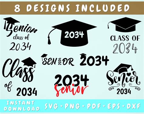 Class Of 2034 Svg Senior 2034 Svg Graduation 2034 Svg By