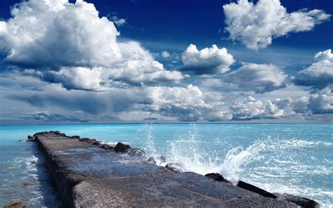 Wallpaper Laut Teluk Pantai Langit Horison Tanjung Liburan