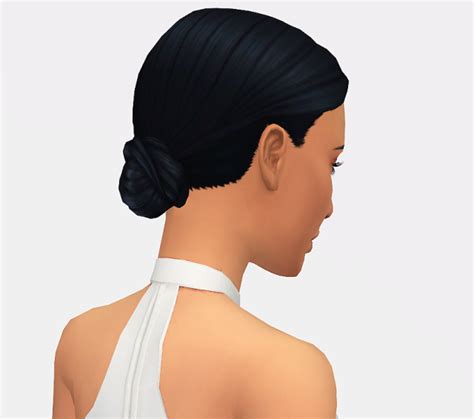 Sims 4 Custom Content — Lucassims The Kimberly Bun A Sleek And Formal