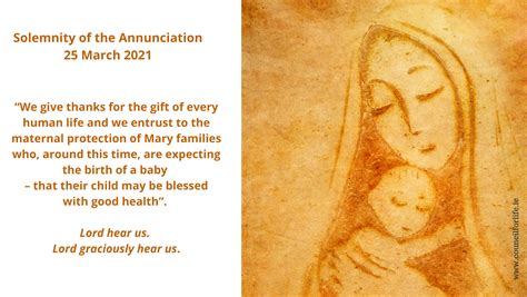 A Prayer For The Solemnity Of The Annunciation Council For Life