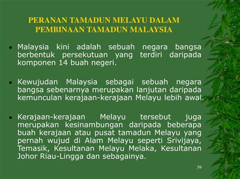 Bahasa dan kesusasteraan pengaruh tamadun china ke dalam tamadun melayu dapat dilihat melalui serapan. Peranan Tamadun Melayu Dalam Pembinaan Tamadun Malaysia ...