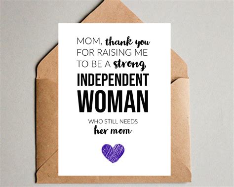 Funny Mothers Day Card From Daughter Youre Welcome Honest Mothers
