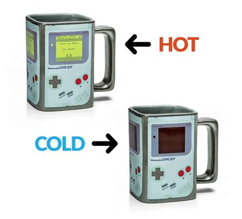 This Heat Changing Game Boy Coffee Mug Turns On When Hot Liquids Are