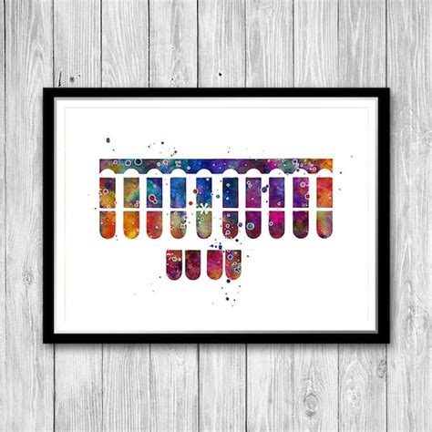 Stenographer Keyboard Watercolor Print Law Court Reporter Etsy