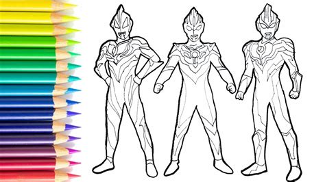 Cara Menggambar Ultraman Orb Ultraman Ginga Ultraman Geed Youtube