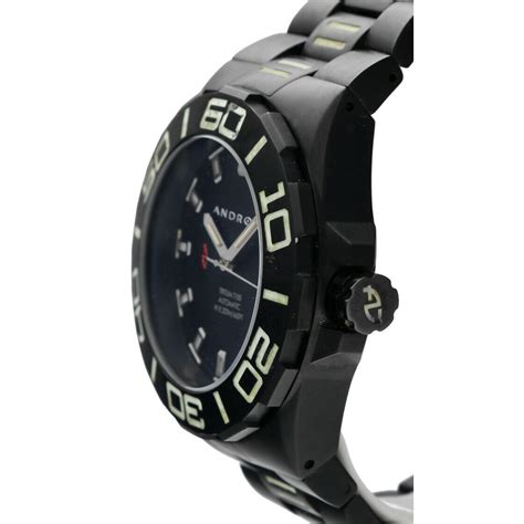 Android AD671 Tritium T100 Black PVD Stainless Steel 48mm Automatic Men ...