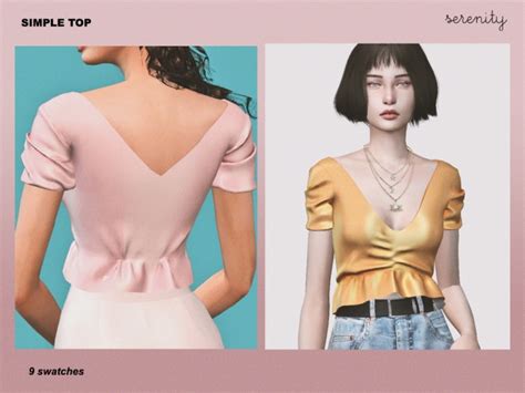 Simple Top At Serenity Sims 4 Updates