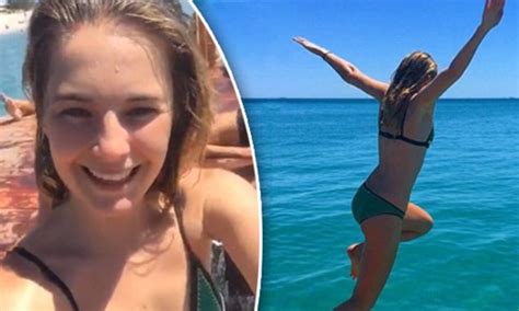 Victoria S Secret S Bridget Malcolm Wears Bikini As She Celebrates The