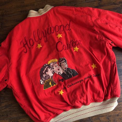 Rare Collectible Hollywood Canteen Embroidered Bomber Jacket Authentic
