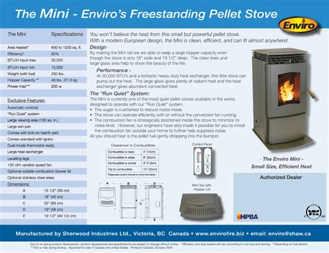 Smart Stove Pellet Stove Manual