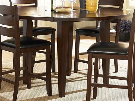 Homelegance Ameillia Round Counter Height Drop Leaf Table 586 36rd At