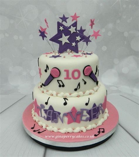 10th Birthday Disco Kareoke Birthday Cake Dance Birthday Cake 10