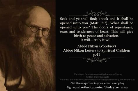 Abbot Nikon Vorobiev Orthodox Quote Of The Day