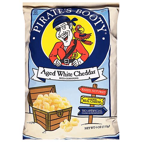 Pirate S Booty Aged White Cheddar Rice And Corn Puffs 4 Oz Oil