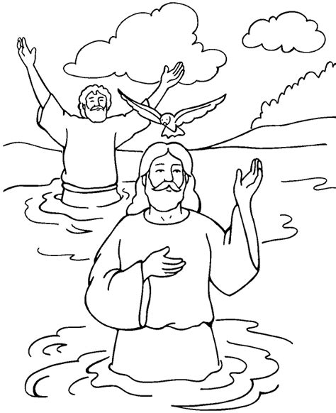 Homejesus christbaptism of jesus kids coloring page. Baptism of Jesus Coloring Page | Sermons4Kids