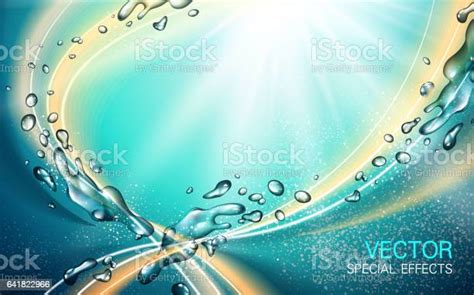 Water And Light Elements Stock Illustration Download Image Now