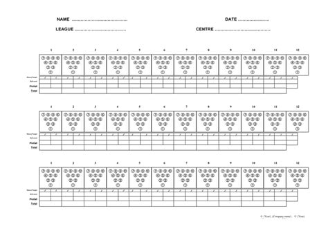 Bowling Score Sheet Download Free Documents For Pdf Word And Excel