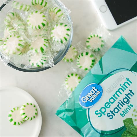 Great Value Spearmint Starlight Mints Hard Candy 10 Oz