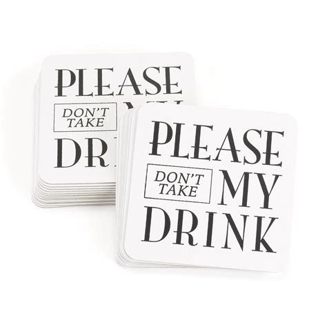 Funny Please Dont Take My Drink Wedding Party Coasters Pack Of 25