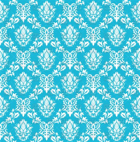 Blue Victorian Wallpaperpatternblueaquaturquoiseteal 482382