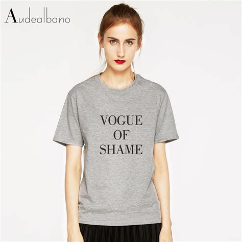 Print Vogue Slogan T Shirt Women Summer T Shirts 2018 Loose Short