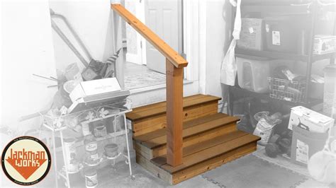 Simple Handrail For Garage Steps
