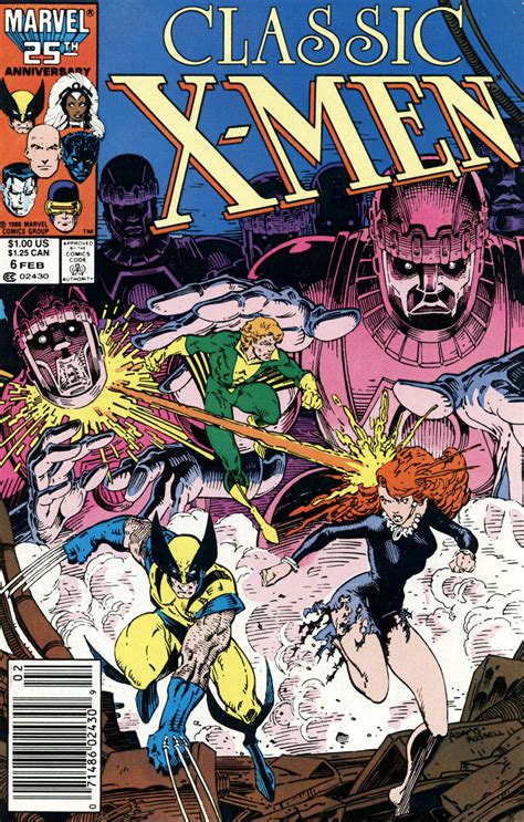 Comic Book Covers Classic X Men 6 February 1987 Cover By Art