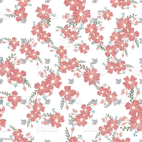 Seamless Floral Pattern Flowers Texture Simplicity Flower Surface
