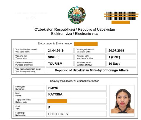 How To Apply For Uzbekistan Tourist Visa With Philippines Passport [uzbekistan Visa For Filipinos]