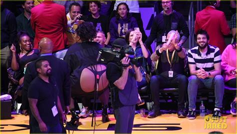 Lizzo Bares Her Thong While Twerking At The Lakers Game Photo