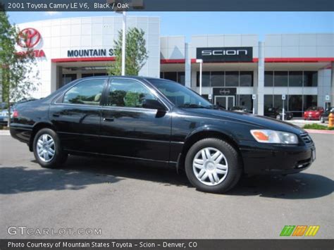 It shares the toyota camry platform, offering solid value and toyota's reputation for quality, durability and reliability. Black - 2001 Toyota Camry LE V6 - Oak Interior | GTCarLot.com - Vehicle Archive #30484516