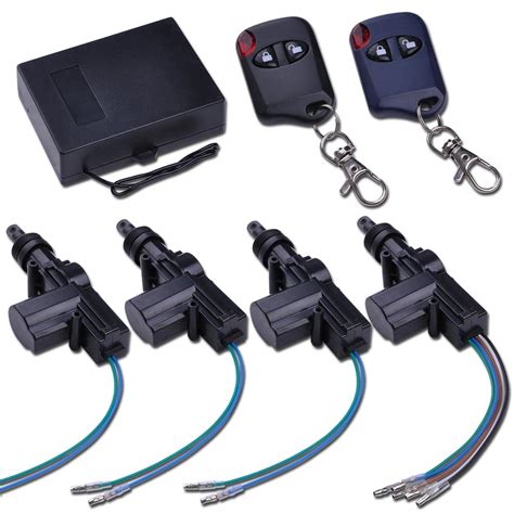4 Door Power Central Lock Kit W 2 Keyless Entry Car Remote Control