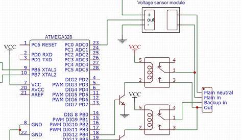automatic mains failure solution circuit diagram
