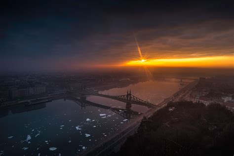 Amazing City Bridge Sunrise 8k Hd Nature 4k Wallpapers Images