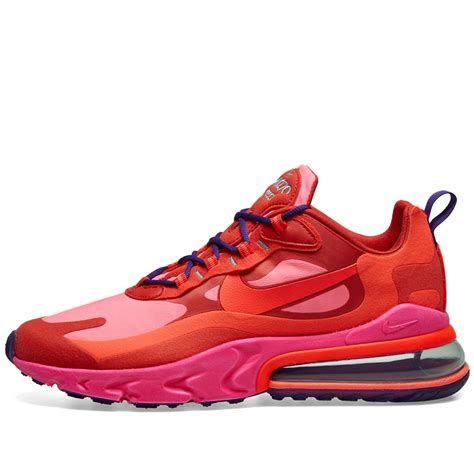 Nike Air Max 270 React W Red Crimson Pink And Purple End