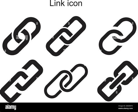 Link Icon Template Black Color Editable Link Icon Symbol Flat Vector