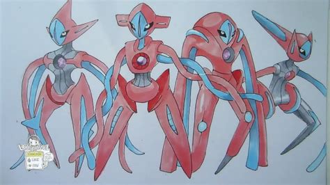 Feel free to explore, study and enjoy paintings with paintingvalley.com How to draw Pokemon: No. 386 Deoxys - YouTube
